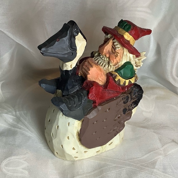 David Frykman Portfolio Santa Rides Canadian Goose 1997 Christmas 6" Tall DF1415 - Picture 2 of 9
